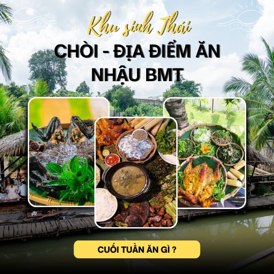 Tổng Hợp Các Khu Chòi Sinh Thái - Điểm Ăn Nhậu Lý Tưởng Tại BMT 2024